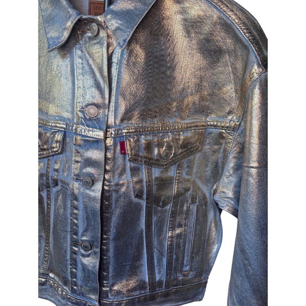 Levi’s Shrunken 90s No Pleat Denim Jacket Size S NEW WITH TAGS - Picture 7 of 16
